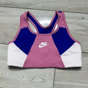 Nike Pink and Blue Sports Bra